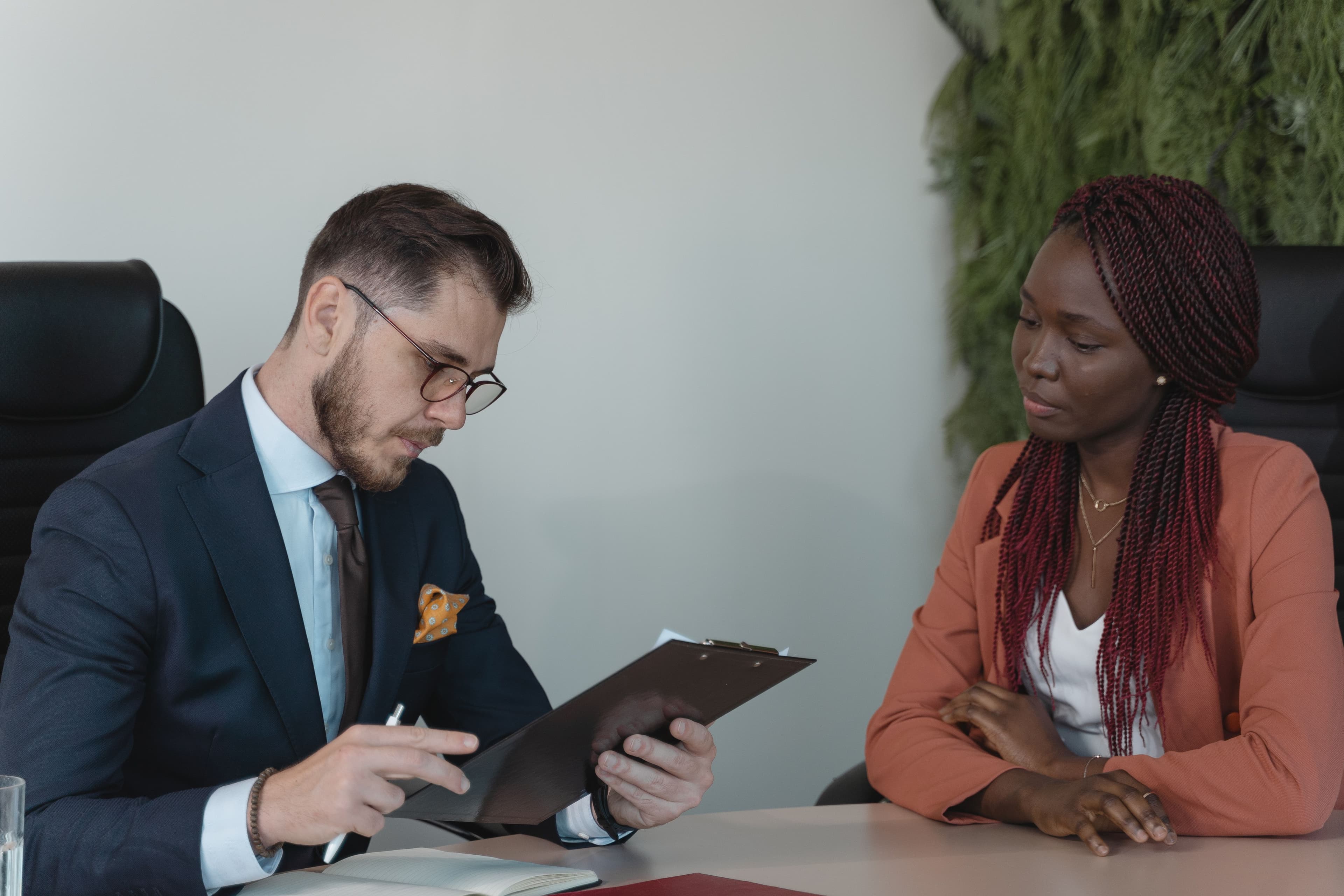 HR professional interviewing a candidate